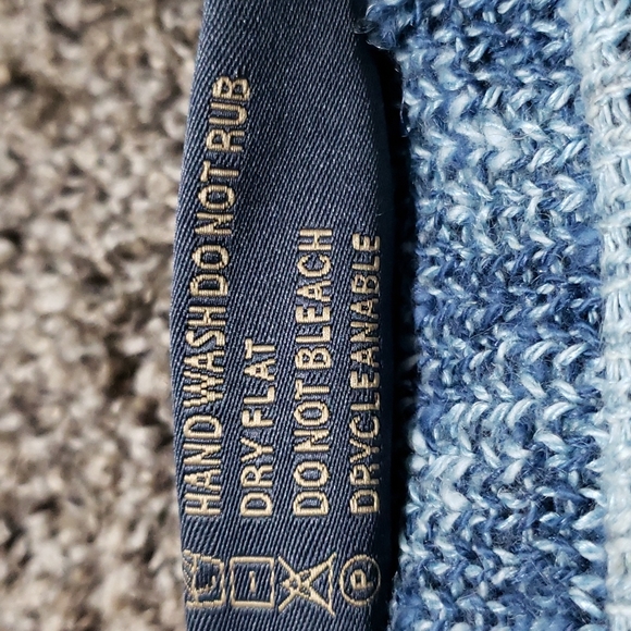 Bill Baber Scottish Handmade Blue Pullover Knit Sweater L/XL - Picture 5 of 16